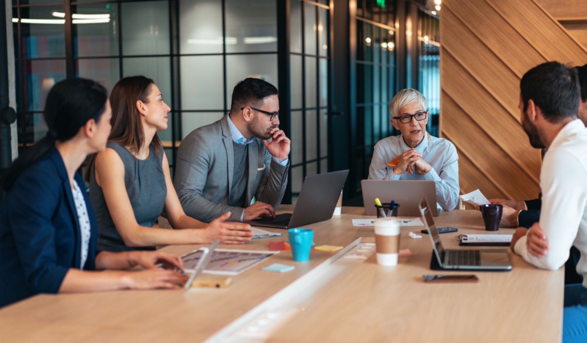 Reunión ejecutiva de empresa